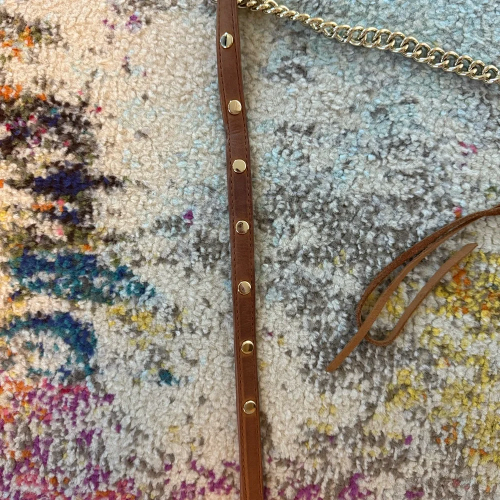 Rebecca Minkoff brown crossbody bag gold hardware - Picture 3 of 5